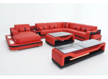 Leather sofa couch upholstery complete set furniture living room landscape couches sofas