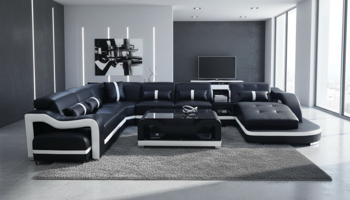 Corner sofa couch upholstery corner suite leather couches living landscape U-shaped sofas