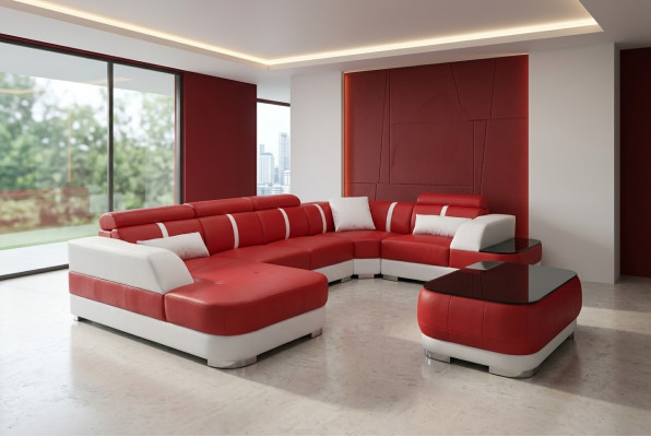 Design corner couch seat leather upholstery corner set living area sofas new sofa