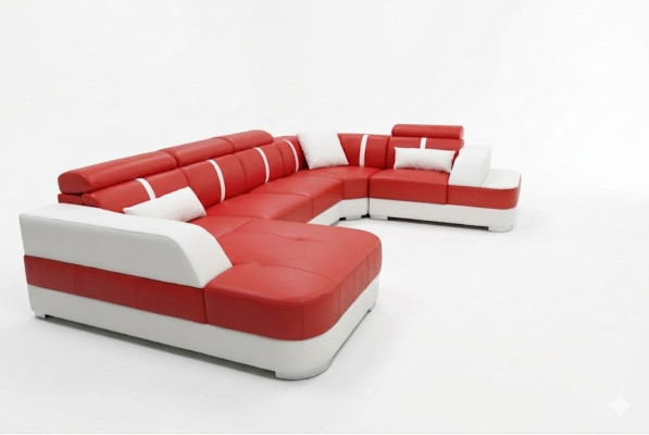 Design corner couch seat leather upholstery corner set living area sofas new sofa