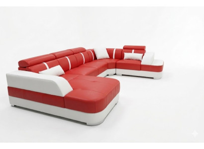 Design corner couch seat leather upholstery corner set living area sofas new sofa
