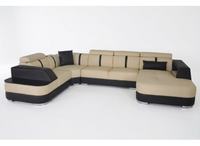 Corner sofa couch upholstery suite leather sofa couches living landscape U-shape