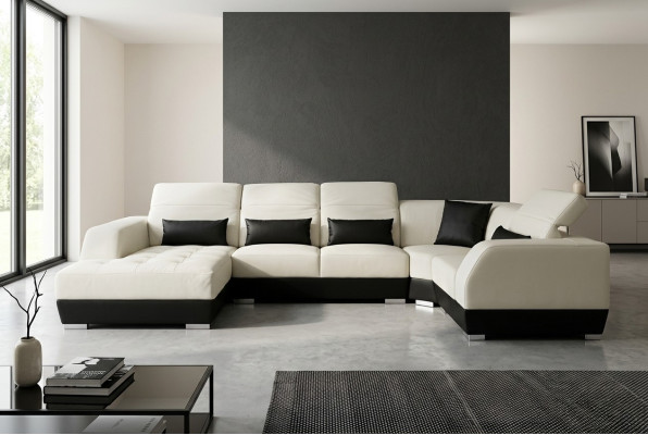 Luxury U-Shaped Living Landscape Couch Sofa Furniture Upholstered Seat Suite Corner Couches