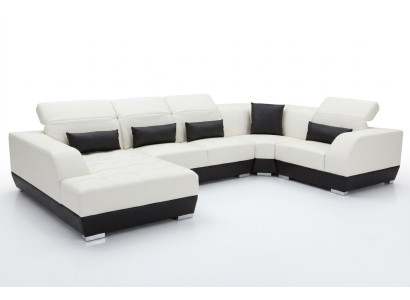 Luxury U-Shaped Living Landscape Couch Sofa Furniture Upholstered Seat Suite Corner Couches