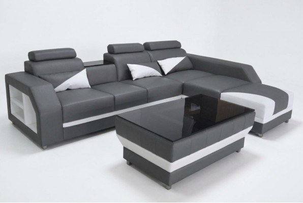 Leather corner sofa set couch corner sofas cushioning living landscape