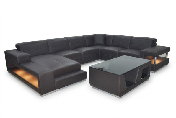 Sofa set upholstery seating set corner sofa coffee table leather sofas new G8017