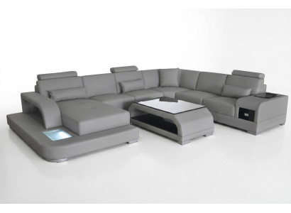 Corner sofa cushion couch seat corner leather set modern U-shape