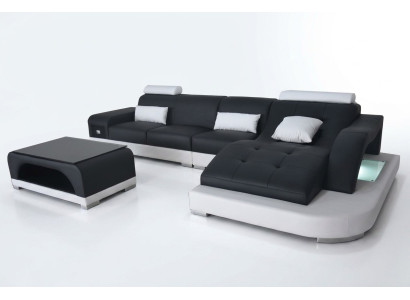 Leather corner sofa couch living landscape luxury set corner sofas couches