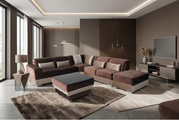 Corner sofa cushion couch seat corner leather set table living landscape
