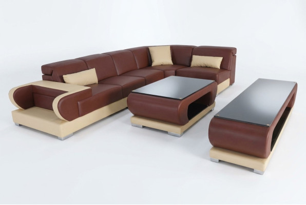 Leather corner sofa couch set sofas couches upholstered living landscape