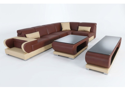 Leather corner sofa couch set sofas couches upholstered living landscape