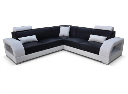 XXL Couch Corner Sofa Leather Living Landscape Suite Design Modern Sofa L-Shape G8001B