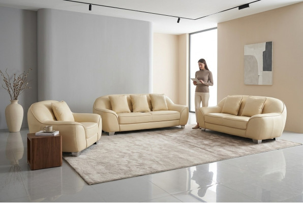 XXL Couch Corner Sofa Lounge Set Design Modern Sofa Suite 3+2+1 F3013