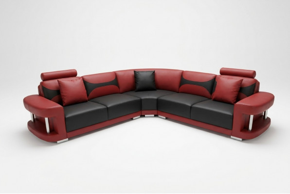 Leather Modern XXL Couch Living Landscape Leather Sofa Sofa Set Sofa L-Shape F3001B