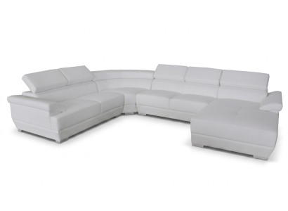 Living couch leather sofa landscape seating upholstery set corner sofas suites new