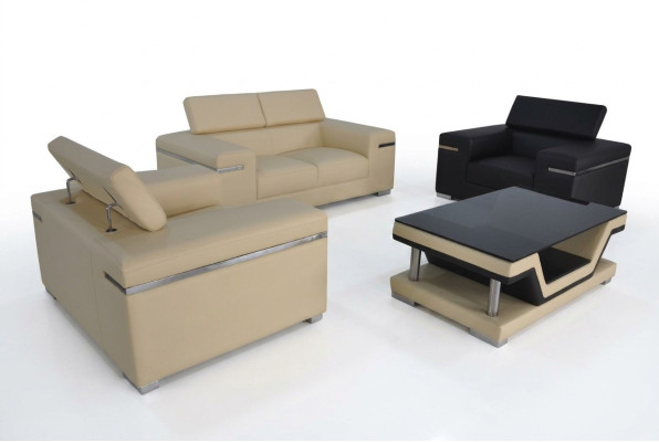 Living room couch leather sofa landscape seat upholstery set corner 2+1+1 new sofas set