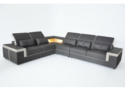 Leather corner sofa set living landscape luxury suite corner sofas upholstered couch