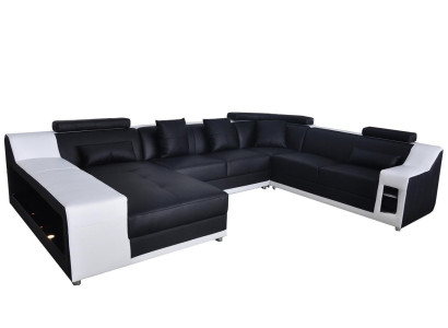 Living room couch leather landscape sofa upholstery suite corner sofas seating suites new