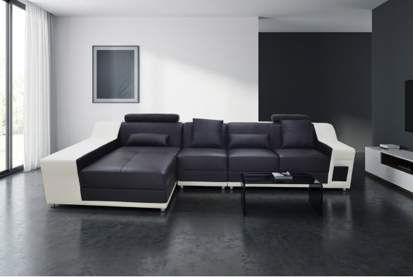 Corner Leather Modern XXL Couch Living Area Leather Sofa Sofa L-Shape B2017B