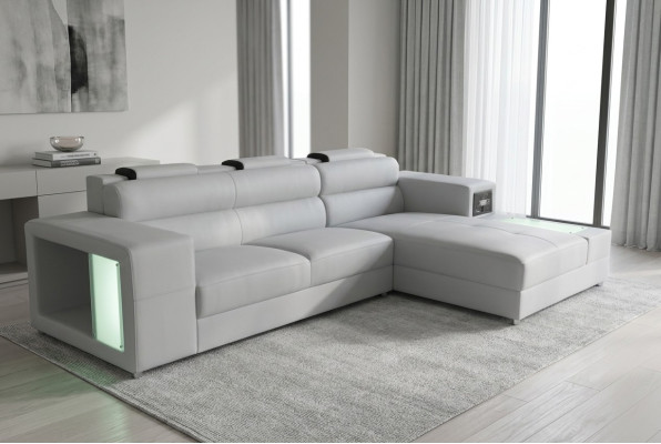 Design seat leather upholstery corner leather corner landscape room new living