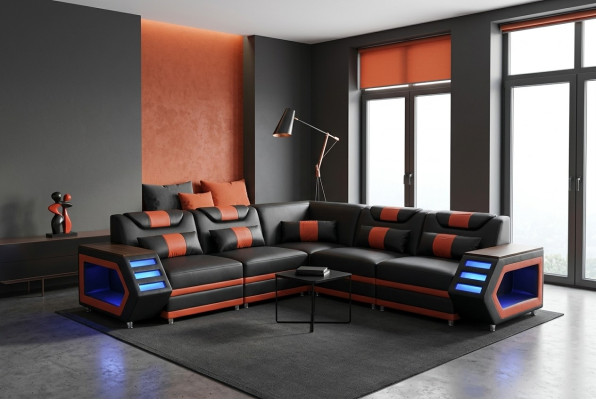 "Design leather upholstery corner leather upholstery corner landscape room living"