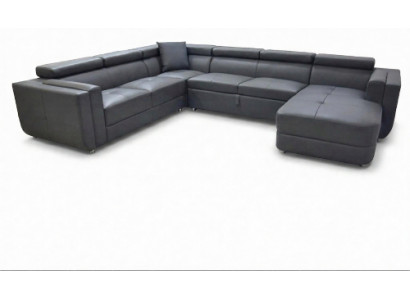 Designer leather upholstered corner seat leather sofa cushion corner landscape room A1186