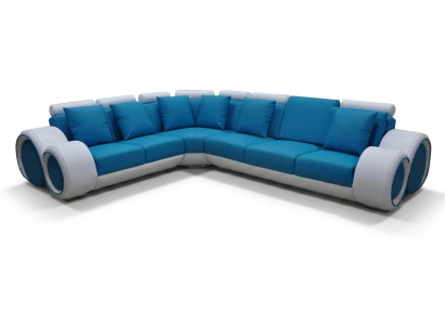 Design leather upholstery XXL seat room corner living sofa couch designer