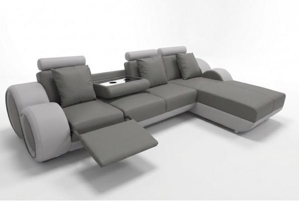 Design sofa couch corner leather corner suite corner landscape upholstery L shape
