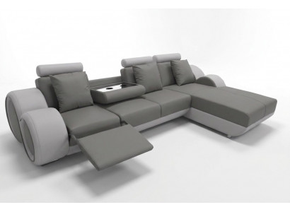Design sofa couch corner leather corner suite corner landscape upholstery L shape