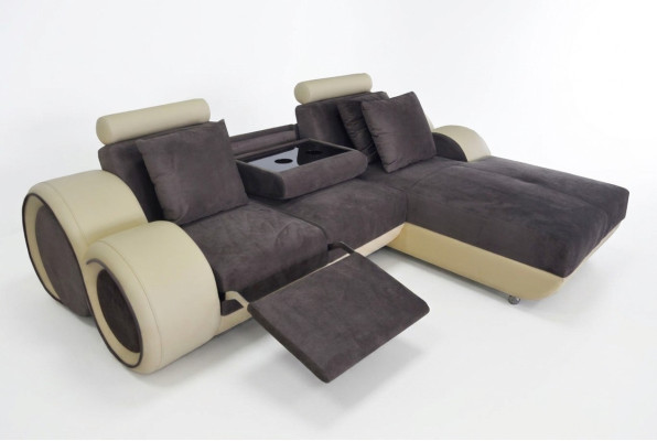 Design couch corner sofa leather corner suite corner landscape upholstery L shape