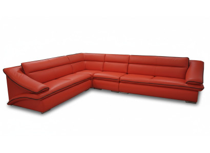 Design leather upholstered seat corner leather corner landscape room new sofa