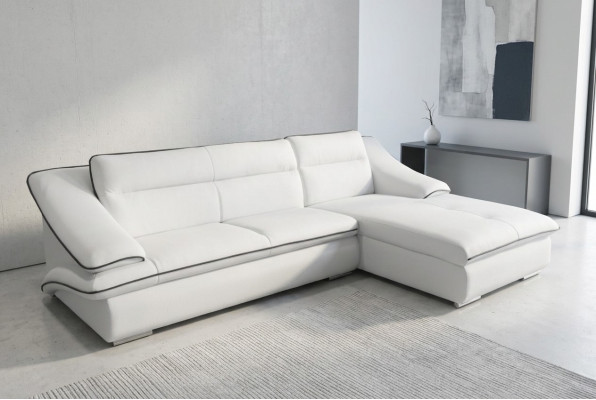 Corner sofa leather couch corner suite corner landscape upholstery design living L shape