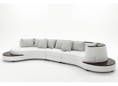 Luxury Living Corner Leather Set Upholstery XXL Big Sofa Couch U Shape Corner