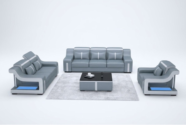 Three-seater designer sofa couch 3-seat upholstery leather couches big sofas
