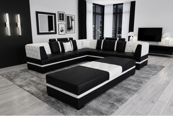 Corner sofa couch living landscape leather couches upholstery corner seating set