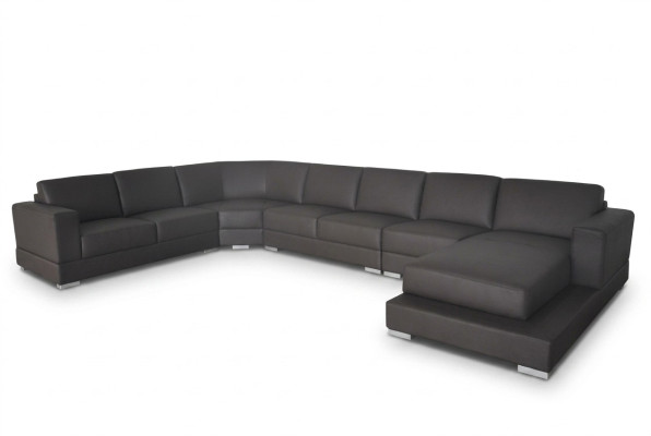 Corner Leather Modern XXL Couch Living Area Leather Sofa Sofa U-Shape A1127