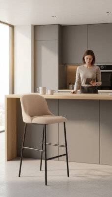 Design armchairs, upholstered bar stools, club stools, lounge furniture, chair, armchair.