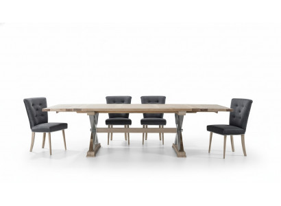 Dining room wood tables dining set chair group new table 6 design