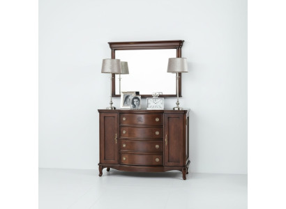 Mirror + dresser cabinet dressers sideboard bedroom set wood antique style new