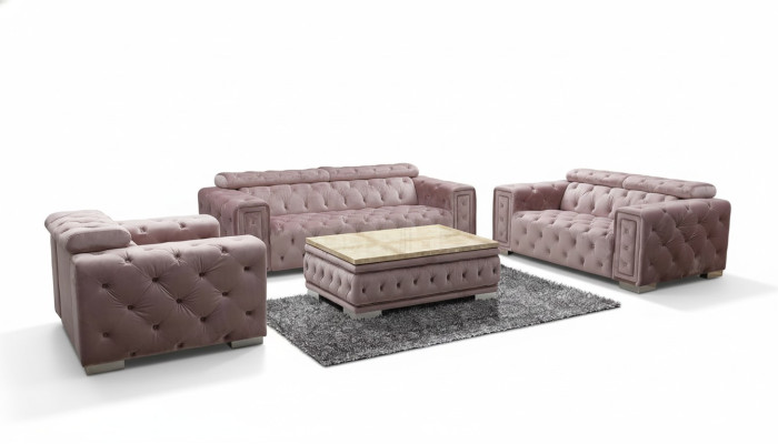 Classic Design Couch Chesterfield 3+1 Seater Couch Seat Upholstery Set New