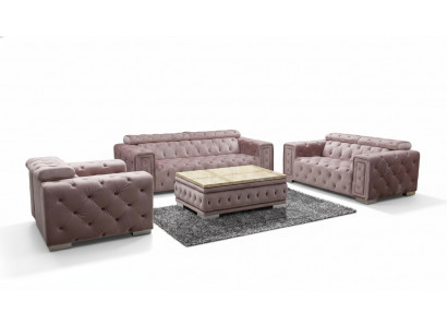 Classic Design Couch Chesterfield 3+1 Seater Couch Seat Upholstery Set New