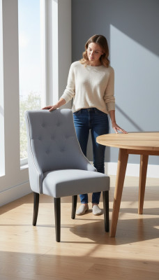 Loan Chair Restaurant Industry Designer Chairs Seat Cushion Chesterfield New