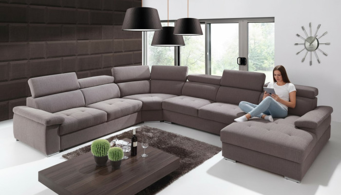 XXL Large Living Room Sectional Textile Sofa Upholstery Sofas Couches New