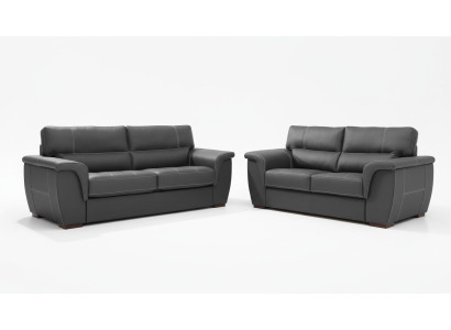 Leather Design Couch Upholstery Seat Suite Sofa Suites 3+2 Leather Sofas Set New