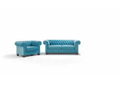 Chesterfield 2+1+1 Sofa Set Couch Upholstery Seating Suite Sofa Couches