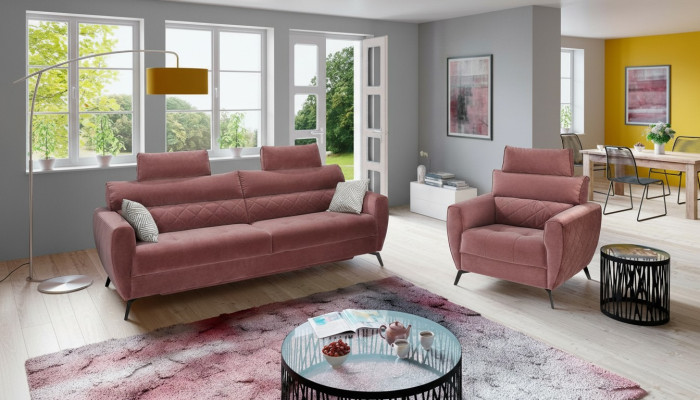 Leather Design Couch Upholstery Seat 2+1+1 Sofa Set Faux Leather Lounge Set