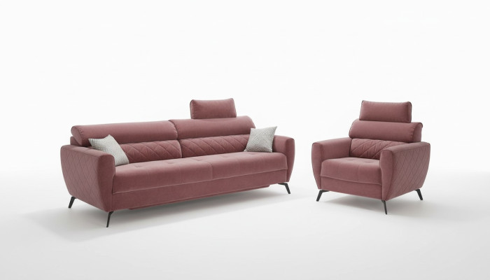Leather Design Couch Upholstery Seat 2+1 Sofa Sets Faux Leather Set Suite New