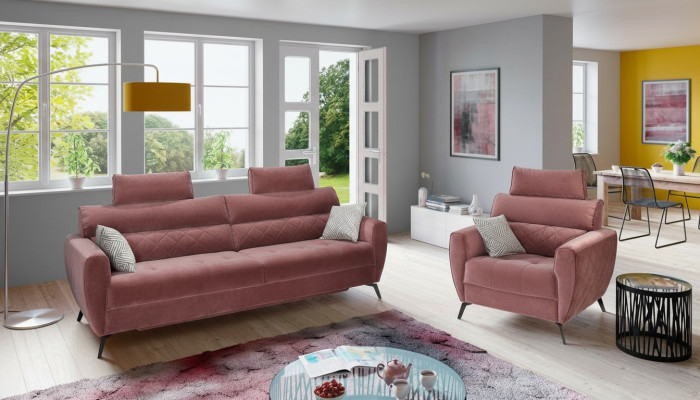 Three-seater couch upholstery design sofa seat 3-seater sofas room furniture modern leather