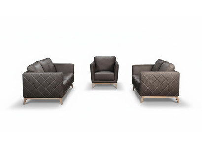 Leather design couch upholstery seat 3+1+1 set sofa sets faux leather