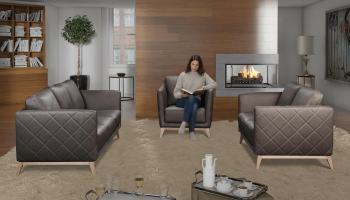 Sofa Set 3+1 Seater Leather Couches Sofa Upholstery Suite Sofas